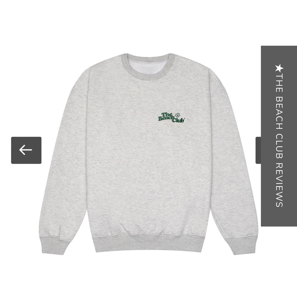 The Beach Club by Greta Wilson Staple Crewneck Ash